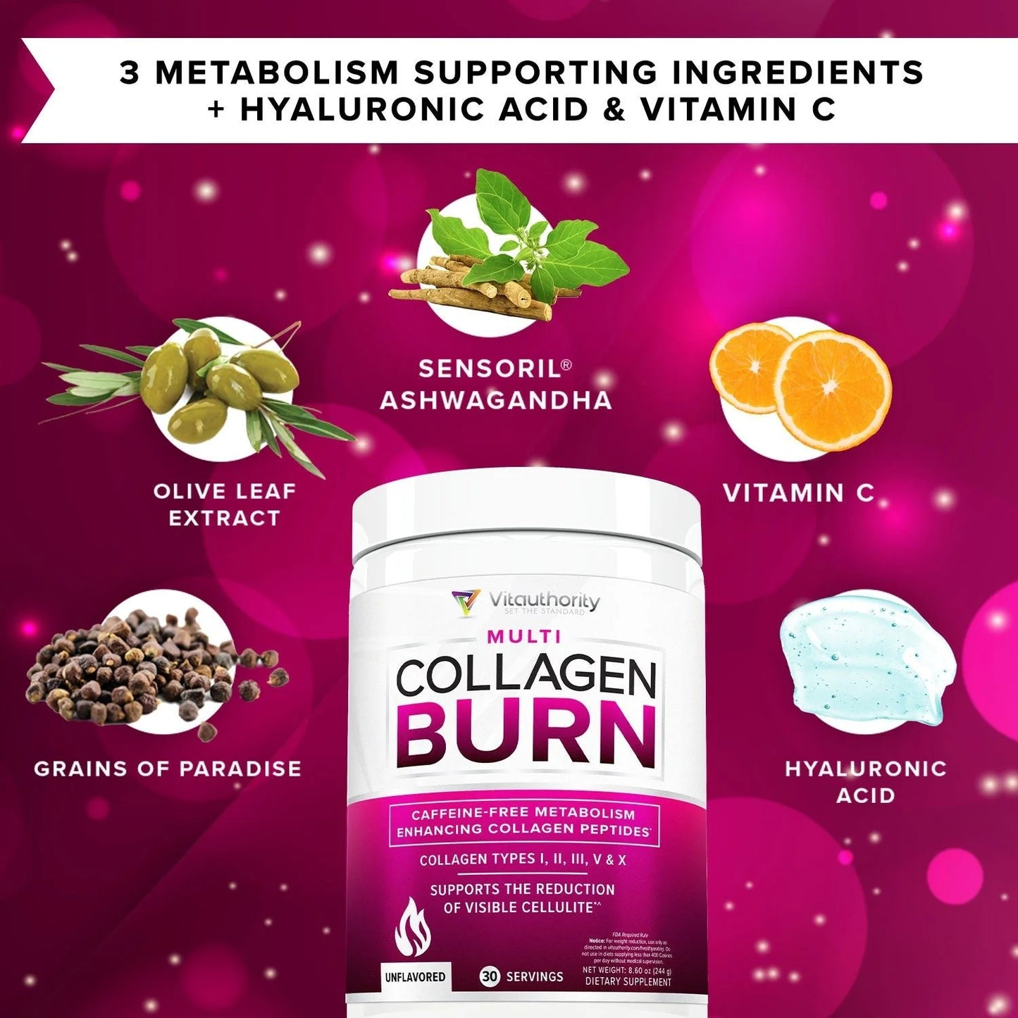 Multi Collagen Burn Powder - With SOD B Dimpless®