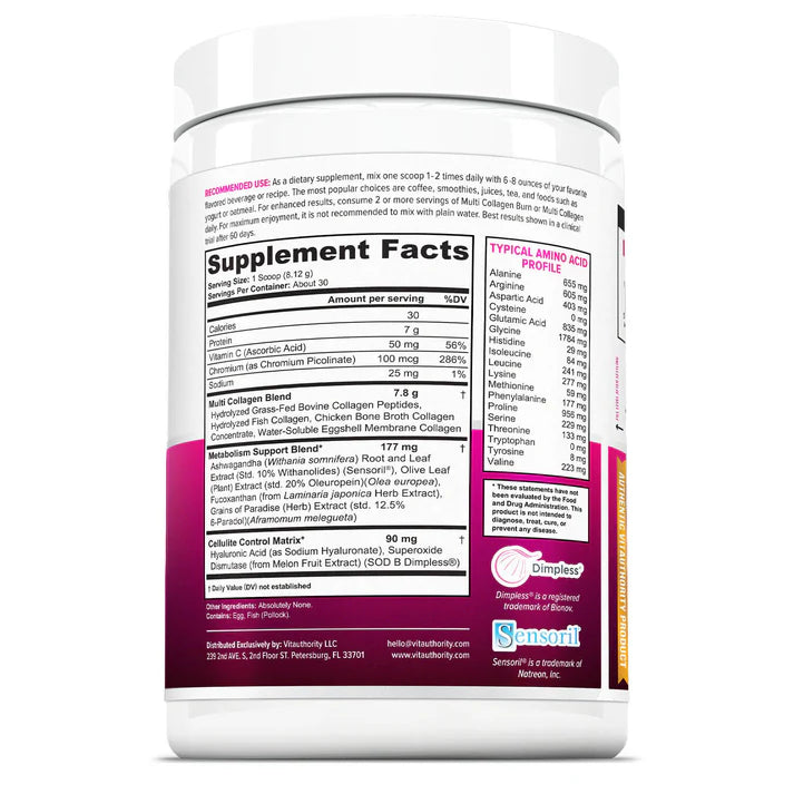 Multi Collagen Burn Powder - With SOD B Dimpless®